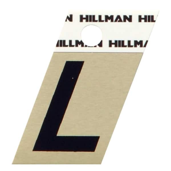 Hillman 1-1/2 in. Aluminum Angle-Cut Letter L