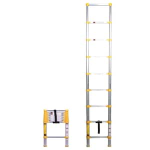 8.5 ft. Aluminum Telescoping Extension Ladder (12.5 Reach Height), 250 lbs. Load Capacity Type 1 Duty Rating