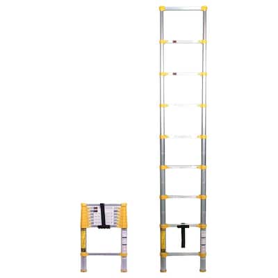 Telescoping Ladder 1.63M/5.5FT A-Frame Aluminum Extension Ladder Multi-Purpose Adjustable Folding Ladder with Convenient Handgrip Safety Lock EN131 Safe Standard for Household Daily-330lb Capacity Telescoping Ladder 1.63M/5.5FT A-Frame Aluminum Extension Ladder Multi-Purpose Adjustable Folding Ladder with Convenient Handgrip Safety Lock EN131 Safe Standard for Household Daily-330lb Capacity