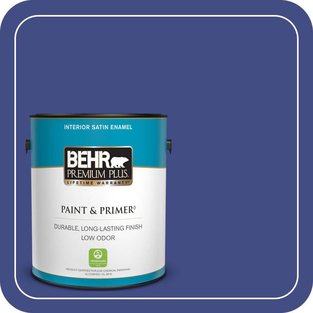 1 gal. #MQ5-48 Boudoir Blue Satin Enamel Low Odor Interior Paint & Primer price history on PriceWatchPro