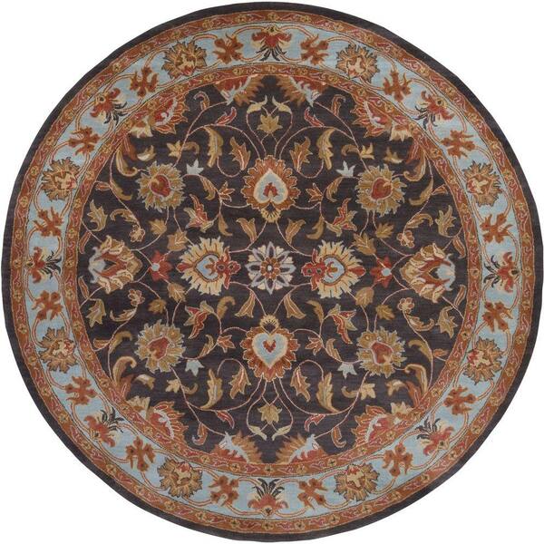 Artistic Weavers John Charcoal Gray 8 ft. x 8 ft. Round Area Rug