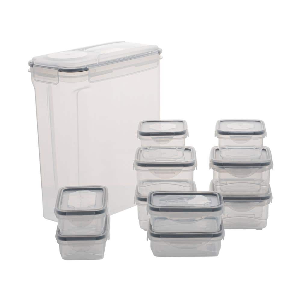 OXO Prep & Go 5 Cup White Rectangular Polypropylene Food Storage Container  with Snap-On Lid