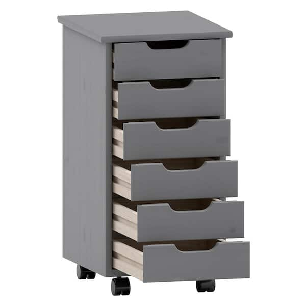 McLeod Grey 6-Drawer shops Rolling Storage Cart