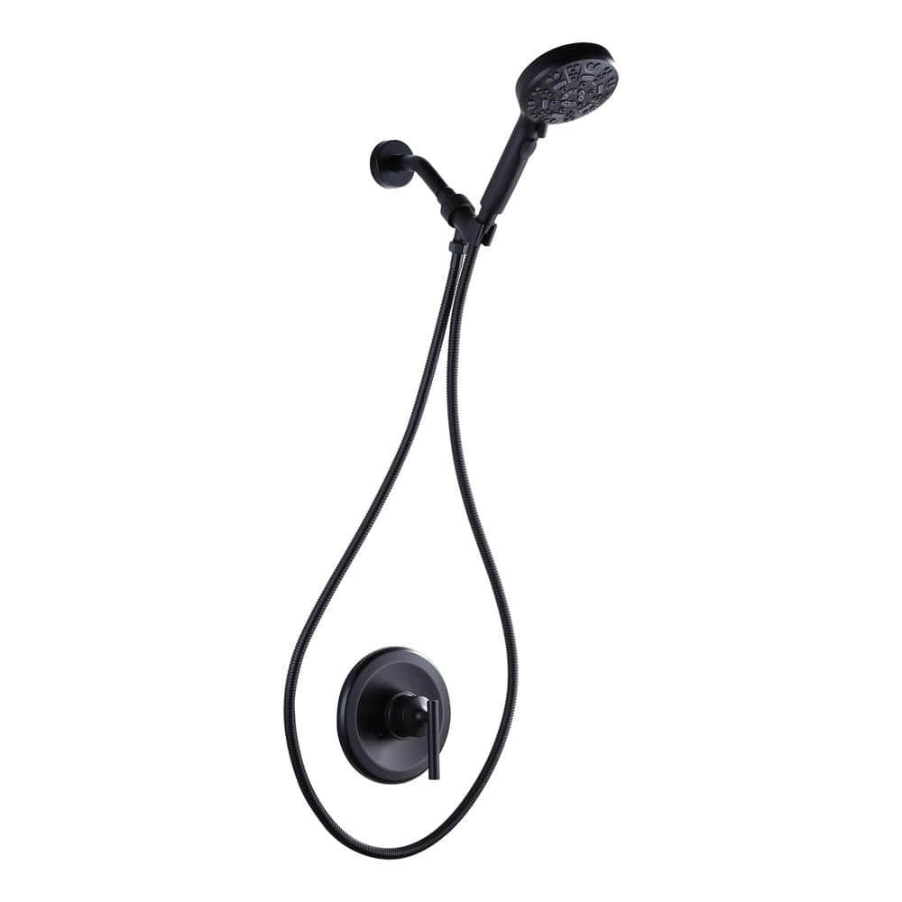 WOWOW SingleHandle 7 Spray Wall Mount Shower Faucet 1.8 GPM with