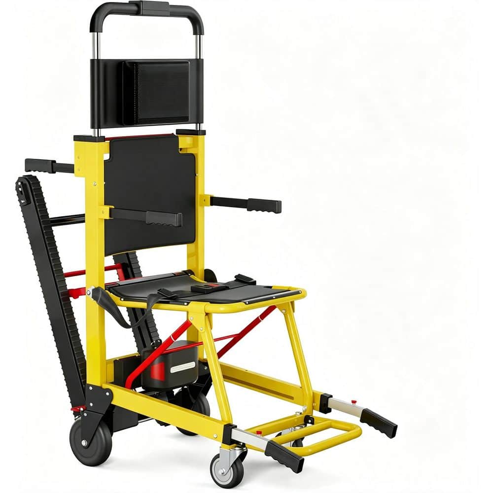 Motorized Wheelchair, Electric Stair Mobile Chair 480 lbs. Load Portable Foldable Lockable Yellow price history on PriceWatchPro