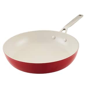 Hard Anodized 12 .25-Inch Aluminum Ceramic Nonstick Frying Pan in Empire Red