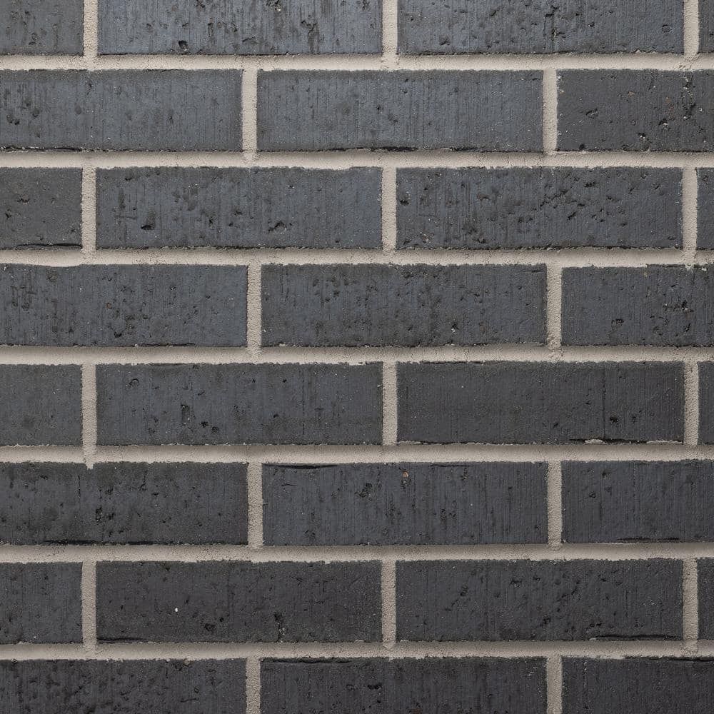 7 .625 in. x 2.25 in. x 0.5 in. Obsidian Thin Brick Singles (Box