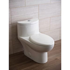 Tofino Complete 1-Piece 1.1 GPF Dual Flush Elongated Toilet in White with Slow Close Seat