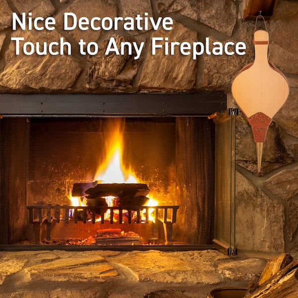 Pure Garden 18.75 in. Large Fireplace Bellows GW71A01-01 - The