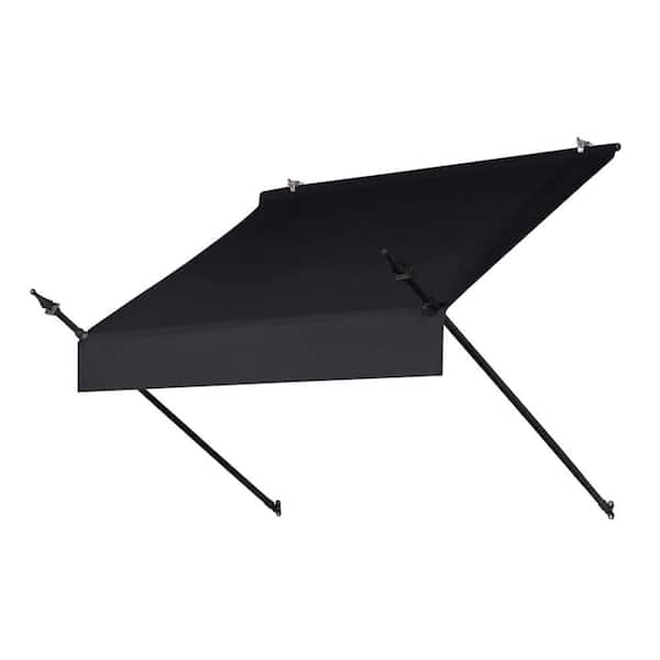 Awnings in a Box 4 ft. Designer Manually Retractable Awning (36.5 in. Projection) in Ebony