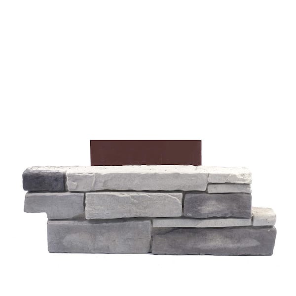 ADORN 18 in. x 6 in. Ledge Stone Colorado Gray Stone Veneer Siding (Pillar Stone)