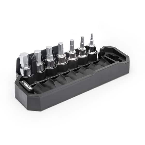 Husky BITE 3/8 in. Drive Metric Bit Socket Set (7-Piece)