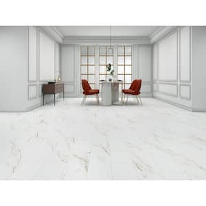 Eagle Ridge Marble 22 MIL 9.06 in. W x 48.03 in. L Waterproof Click Lock Vinyl Plank Flooring (21.15 sq. ft./Case)