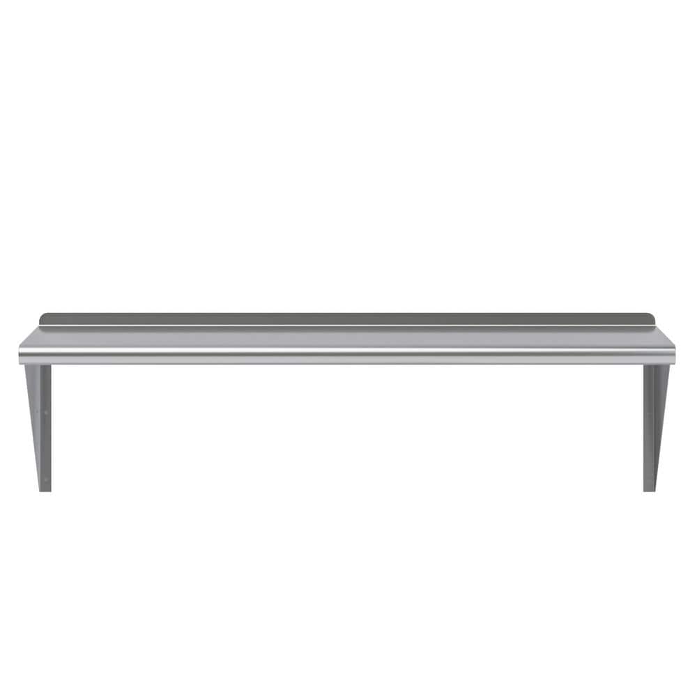 48" Long 18" Deep Stainless Steel Wall Shelf