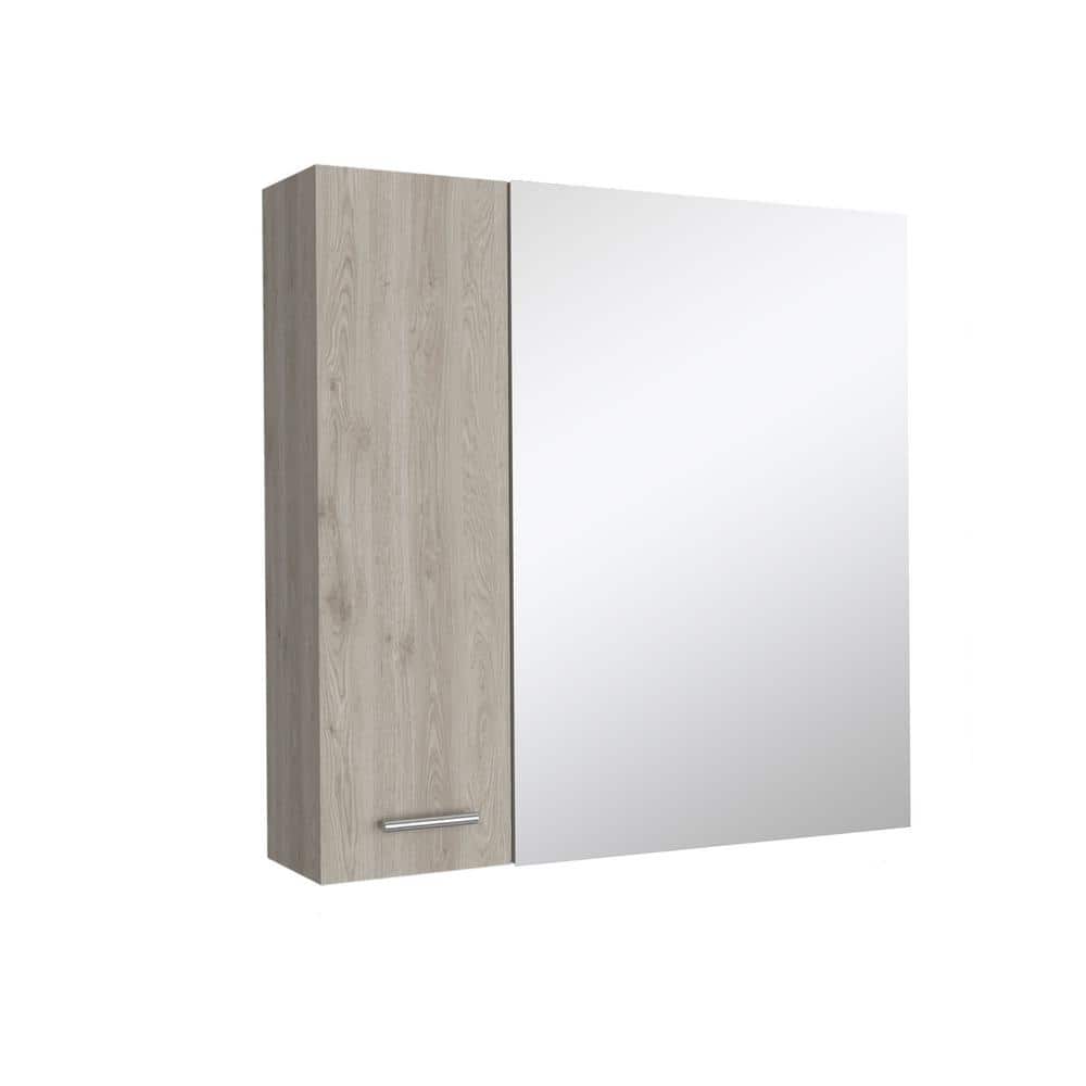 23.6 in. W x 23.6 in. H Rectangular Light Gray Surface Mount Medicine Cabin