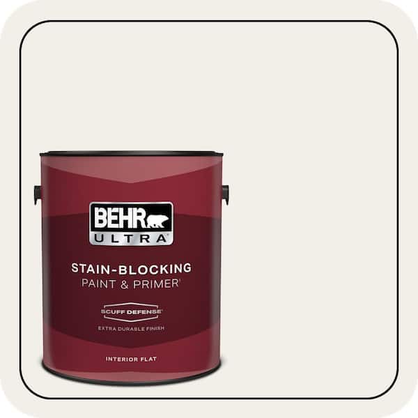 BEHR ULTRA 1 gal. #T11-13 Fuji Snow Extra Durable Flat Interior Paint & Primer