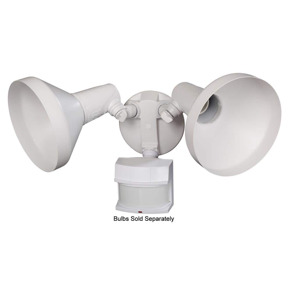 Heath Zenith 240 Degree Motion-Sensing Security Light SL-5318-WH