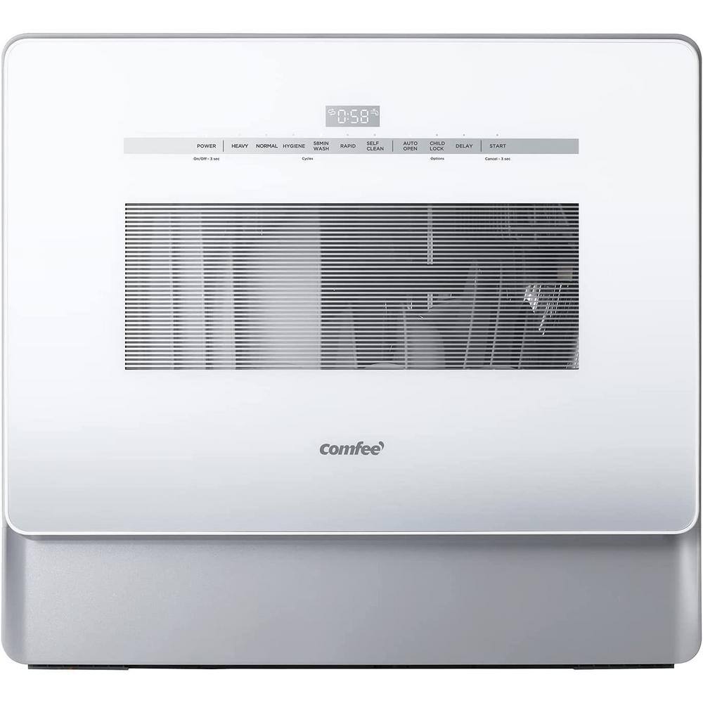Comfee' 16.5 in. White Electronic Countertop 120-volt Dishwasher with  6-Cycles, 2 Place Settings Capacity CDC17P0ABB - The Home Depot