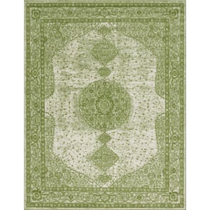 Bromley Midnight Green 8 ft. x 10 ft. Area Rug