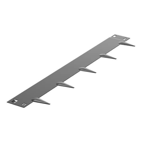 39 in. L x 0.063 in. W x 4 in. H Gray Steel Edging Landscape Steel Garden Edging Borders Strips Hammer (5-Pack)