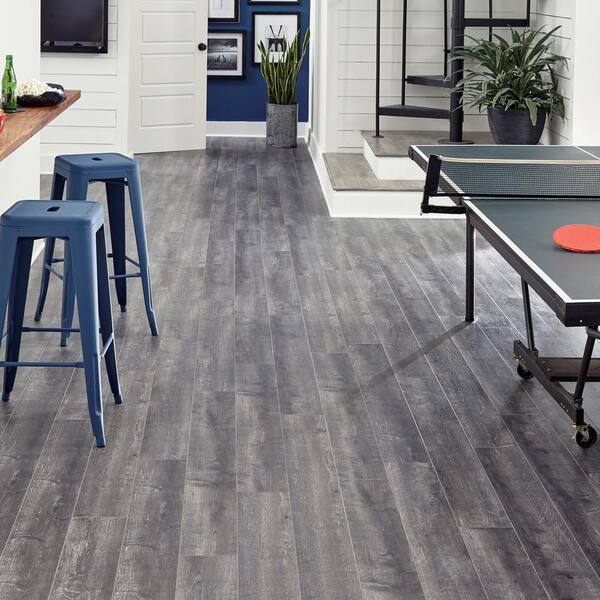 Home Decorators Collection Milwick Gray, Gray Laminate Flooring Home Depot