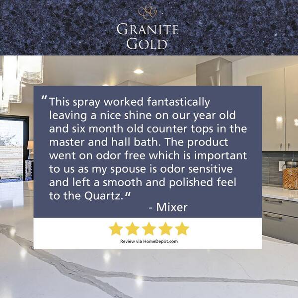 Granite Gold Quartz Brite Gg0069 The, Quartz Countertop Cleaner Home Depot