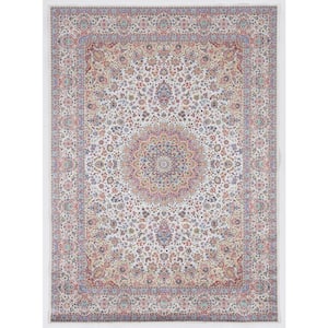 Echelon Laine Ivory/Blue 3 ft. 3 in. x 5 ft. Accent Rug