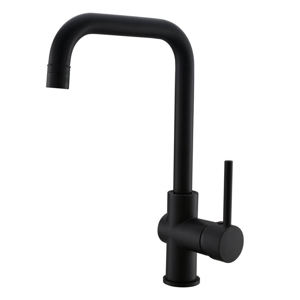 Single Handle Pull Down Sprayer Kitchen Sink Faucet with 2 Function Spout in Matte Black price history on PriceWatchPro