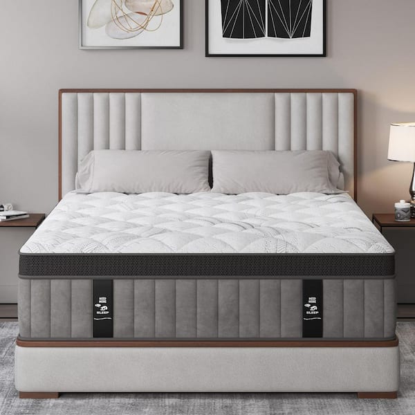 【専用】Bed Mattress マットレス LuckyLotus Queen Medium-Firm Hybrid Memory Foam Cooling with