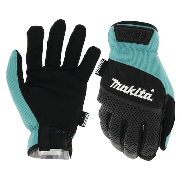 Makita Open Cuff Flexible Protection Utility Outdoor and Work Gloves (X-Large)
