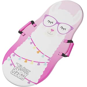 Flybar Snow Sled for Kids 36 Foam Toboggan Snow Sled Ages 6 Plus, Easy Grip Handles, Durable with Slick Bottom