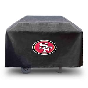 NFL-San Francisco 49ers Rectangular Black Grill Cover - 68 in. x 21 in. x 35 in.