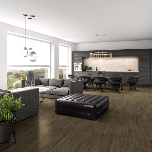 Velora Honey 6 in. x 24 in. Matte Ceramic Wood Look Floor and Wall Tile (16.78 sq. ft./Case)