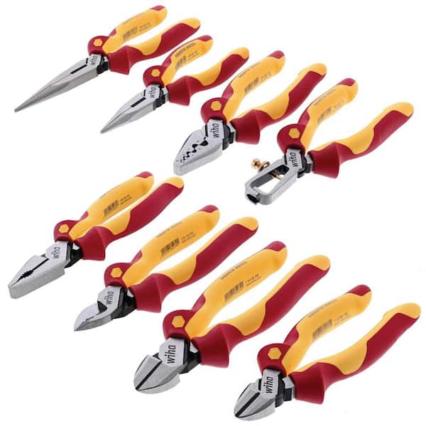 1000-Volt Insulated Pliers and Cutters Set with Canvas Pouch (8-Piece)