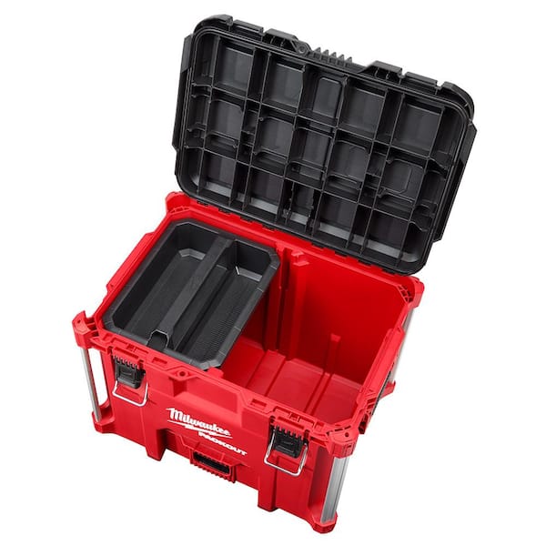PACKOUT 10 in. Compact Portable Tool Box with Adjustable Dividers and  Interior Storage Tray