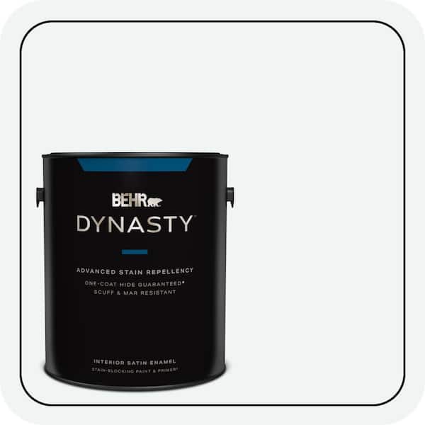 BEHR DYNASTY 1 gal. #BL-W09 Bakery Box Satin Enamel Interior Stain-Blocking Paint and Primer