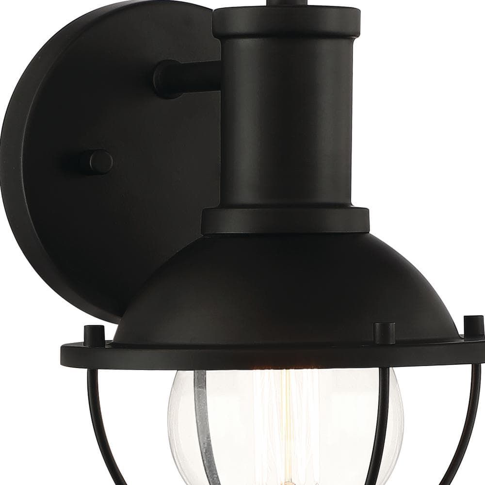 Matte Black Industrial Farmhouse Dimmable Wall Sconce