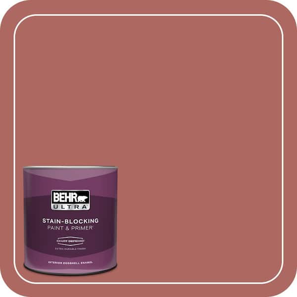 BEHR ULTRA 1 qt. #PPU2-13 Colonial Brick Extra Durable Eggshell Enamel Interior Paint & Primer