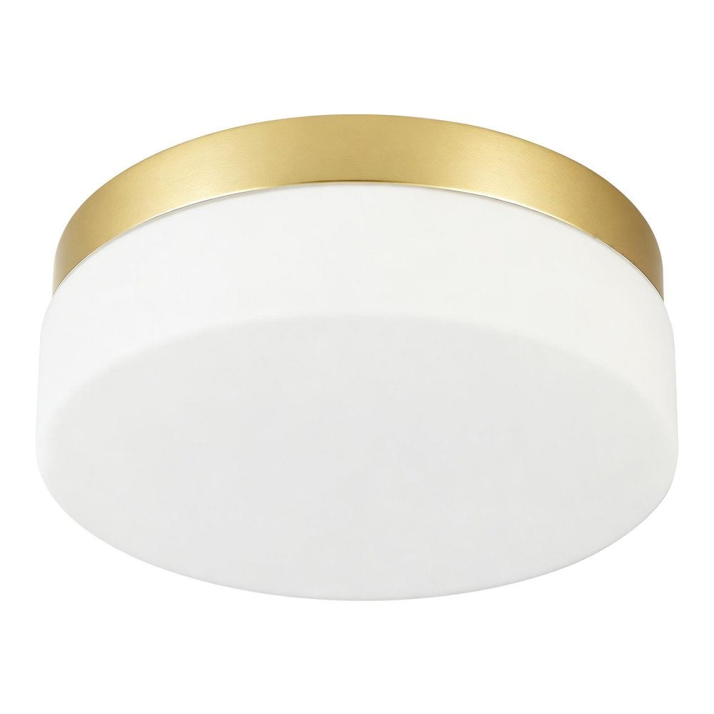 12 in. Round Modern Brushed Gold Integrated LED Flush Mount Ceiling Light, 5CCT for Kitchen, Bedroom price history on PriceWatchPro