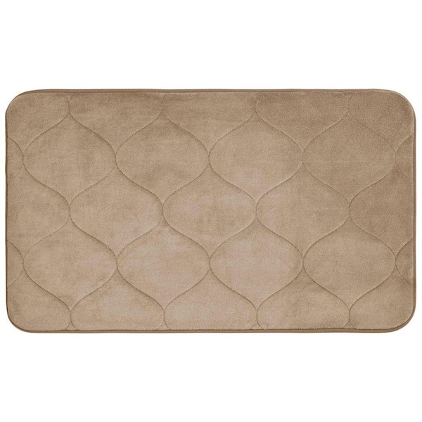 BounceComfort Palace Linen 20 in. x 34 in. Memory Foam Bath Mat