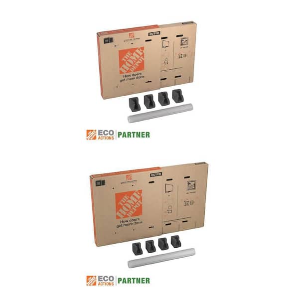 37.5 in. x 6 in. x 41 in. and 48 in. x 6 in. x 49 in. Heavy Duty TV and Picture Moving Box Combo