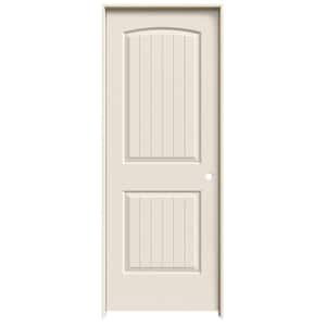 28 in. x 80 in. Santa Fe Primed Left-Hand Smooth Solid Core Molded Composite MDF Single Prehung Interior Door