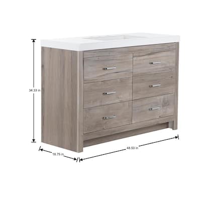 48 Inch Vanities Bathroom Vanities Bath The Home Depot