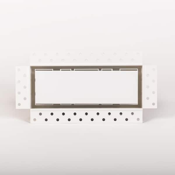 Flush Wall Vent Luxe 10 in. W. x 14.25 in. - White