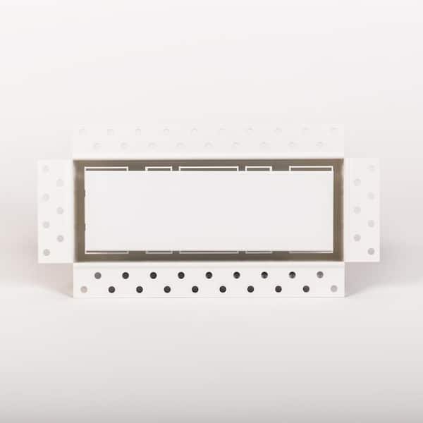 FITTES Flush Wall Vent Luxe 10 in. W. x 14.25 in. - White