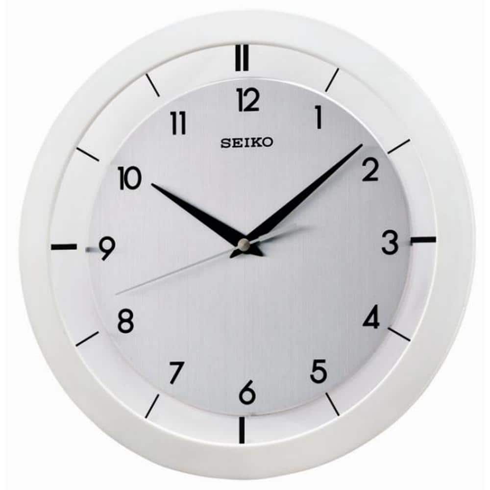 SEIKO 12 Inch Round Wood Classic Wall Clock : : Home