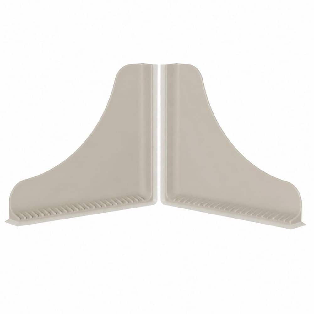 2-Pack Silicone Shower Splash Guards with Suction Cups, Reusable Taupe Corner Water Barriers price history on PriceWatchPro