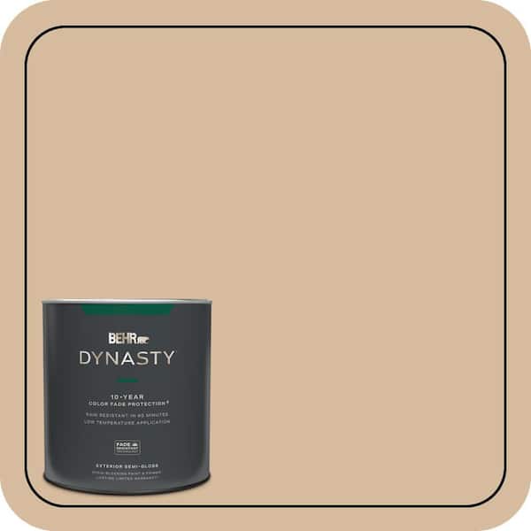 BEHR DYNASTY 1 qt. #T18-06 Kombucha Semi-Gloss Enamel Exterior Stain-Blocking Paint & Primer
