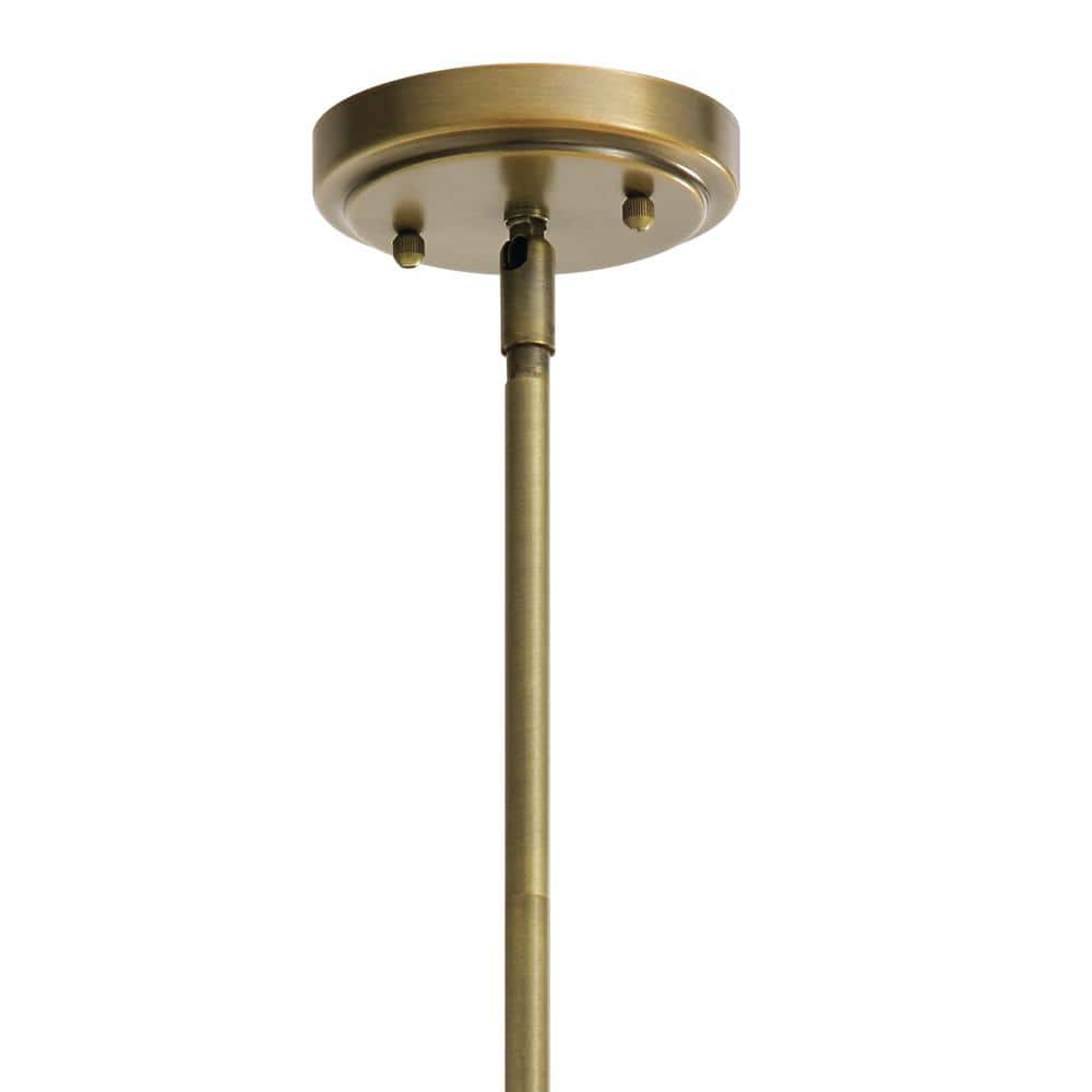 Elegant Everly Brass Mini-Pendant with Clear Glass Shade