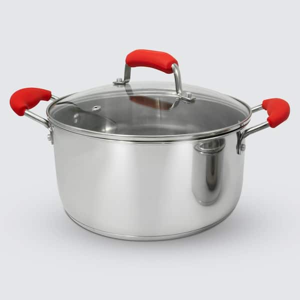 Hot Sale 12pcs Stainless Steel Cookware Set with Golden Handles Belly Pot  Frying Pan Soup Pot Set with Capsuled Bottom